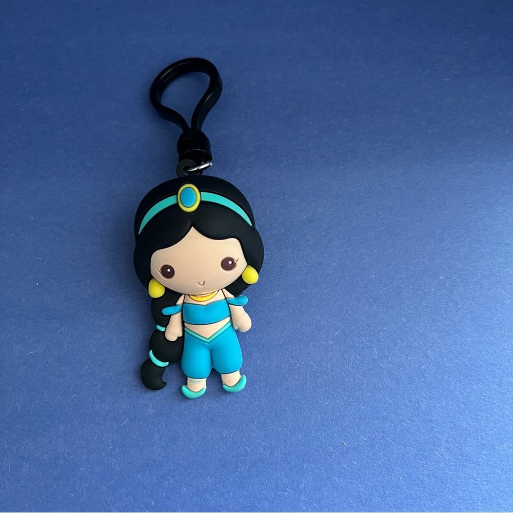 DISNEY ~ ALADDIN BAG TAG KEYCHAIN ~ PRINCESS JASMINE